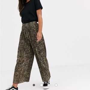 ASOS Snakeskin Palazzo Pants